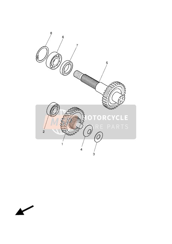 Yamaha EW50N SLIDER 2011 Trasmissione per un 2011 Yamaha EW50N SLIDER